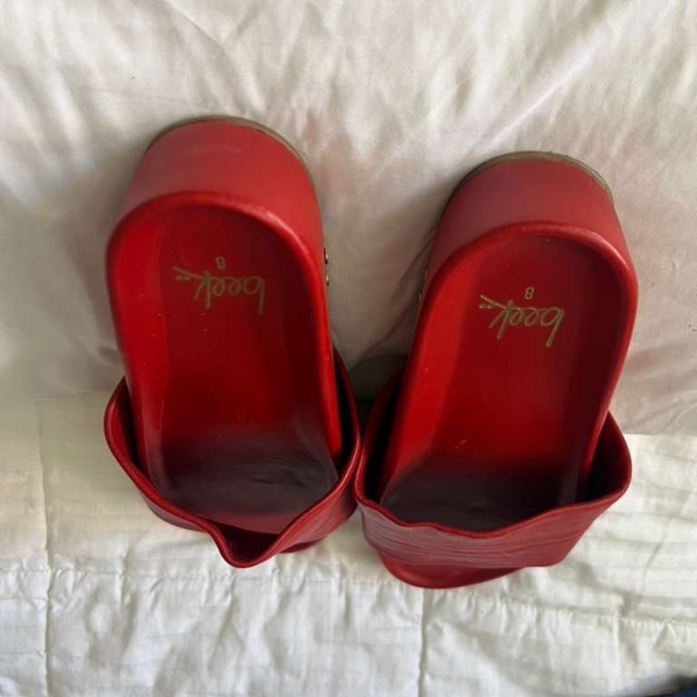 beek Red Slide Sandals - Picture 7 of 9